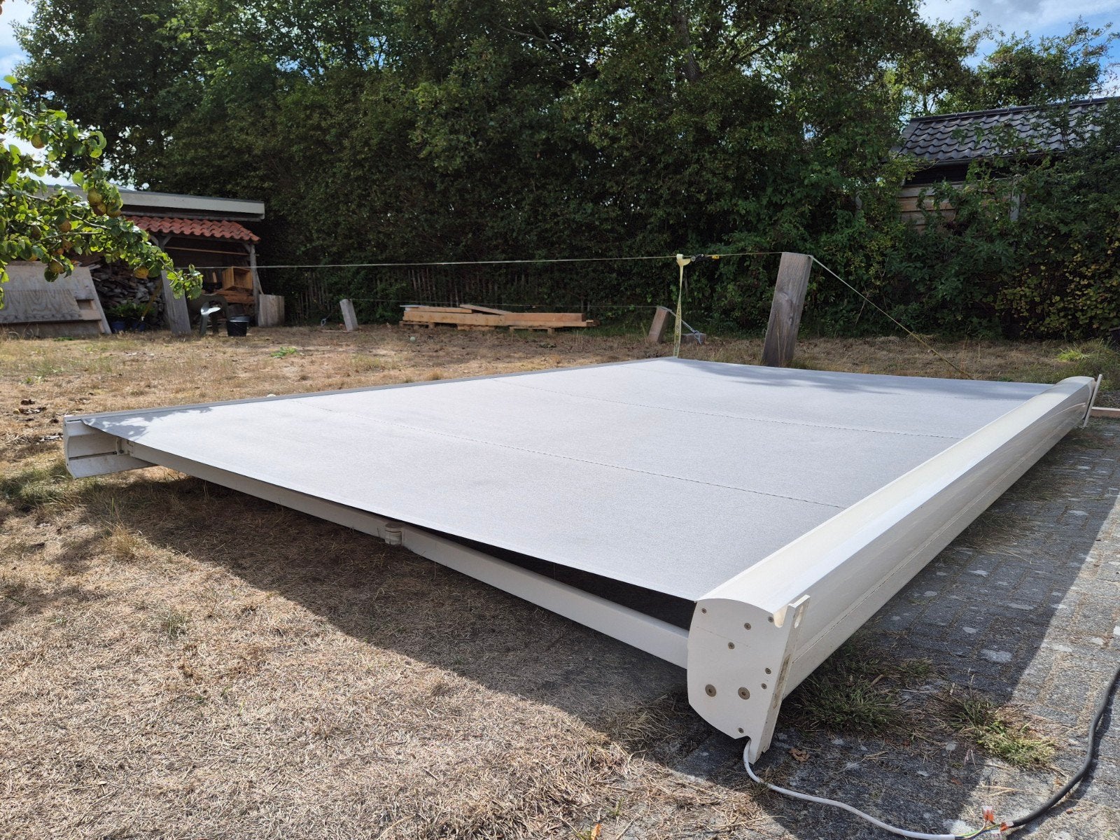 Verano zonnescherm 4 meter elektrisch + ab, Elektrisch, Ophalen of Verzenden, Zo goed als nieuw, 150 tot 300 cm