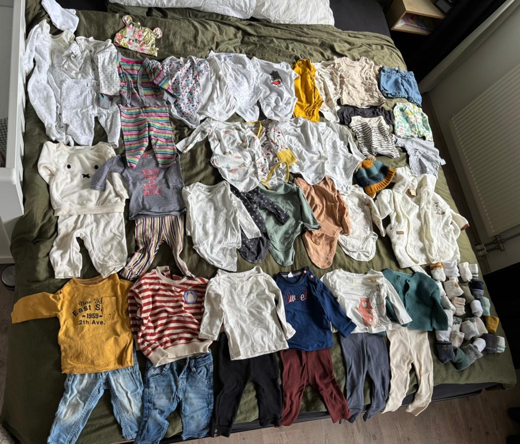 Mooi groot babykledingpakket jongen maat 62-68, Ophalen of Verzenden, Gebruikt, Maat 62