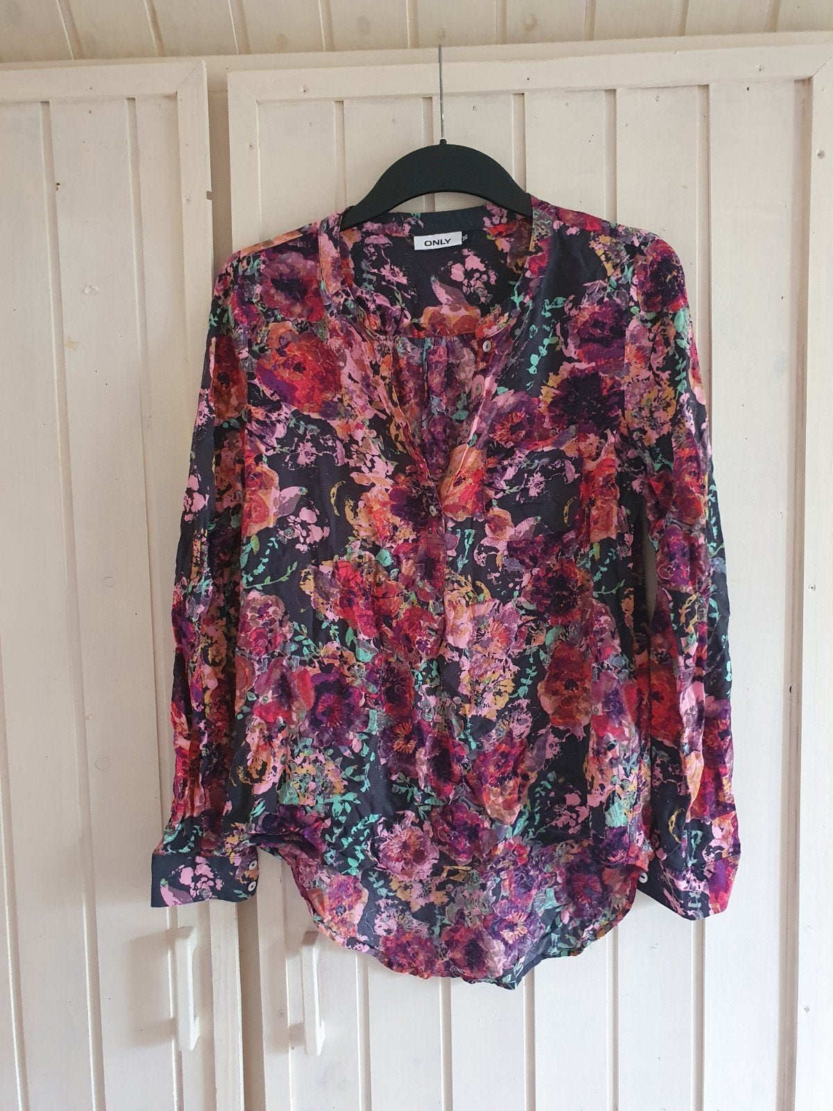 Blouse bloemenprint Maat S van Only rood roze, Only, Ophalen of Verzenden, Zo goed als nieuw, Maat 36 (S)