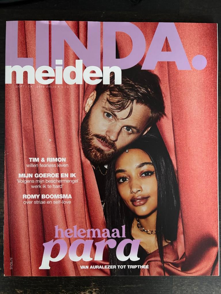 LINDA.meiden - Sept/Okt 2019 - Tim & Rimon, Romy Boomsma, Ophalen of Verzenden, Zo goed als nieuw, Glossy