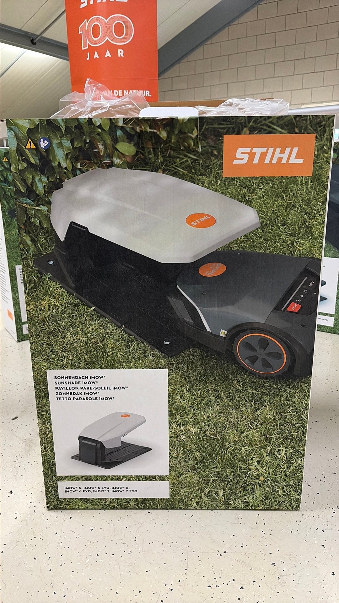 Zonnedak Stihl iMow (5, 6 & 7) nieuw in doos. Grijs of wit., Tuin en Terras, Verzenden, Nieuw