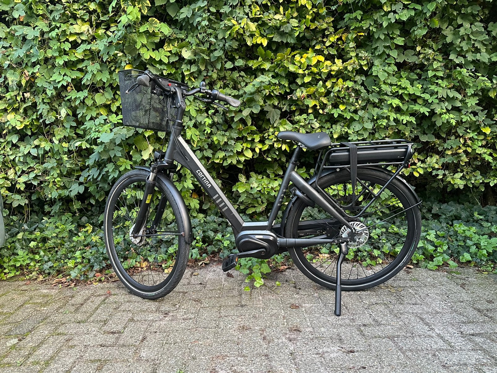 Cortina E-Octa Matzwart 2020 met Bafang Middenmoter 53 cm, Ophalen, Zo goed als nieuw, Cortina, 51 tot 55 cm