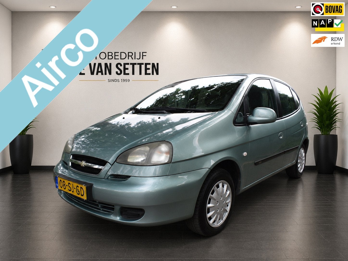 Chevrolet Tacuma 1.6-16V Spirit Airco/Trekhaak, Auto's, Chevrolet, Dealer onderhouden, Gebruikt, Elektrische ramen, Origineel Nederlands
