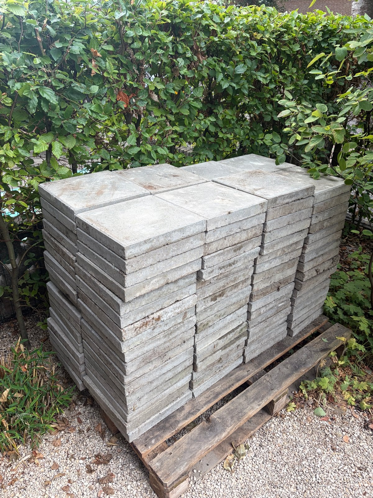 Terrastegels / stoeptegels -11 m² GRATIS, Tuin en Terras, Tegels en Klinkers, Ophalen, Gebruikt, 10 m² of meer, Beton
