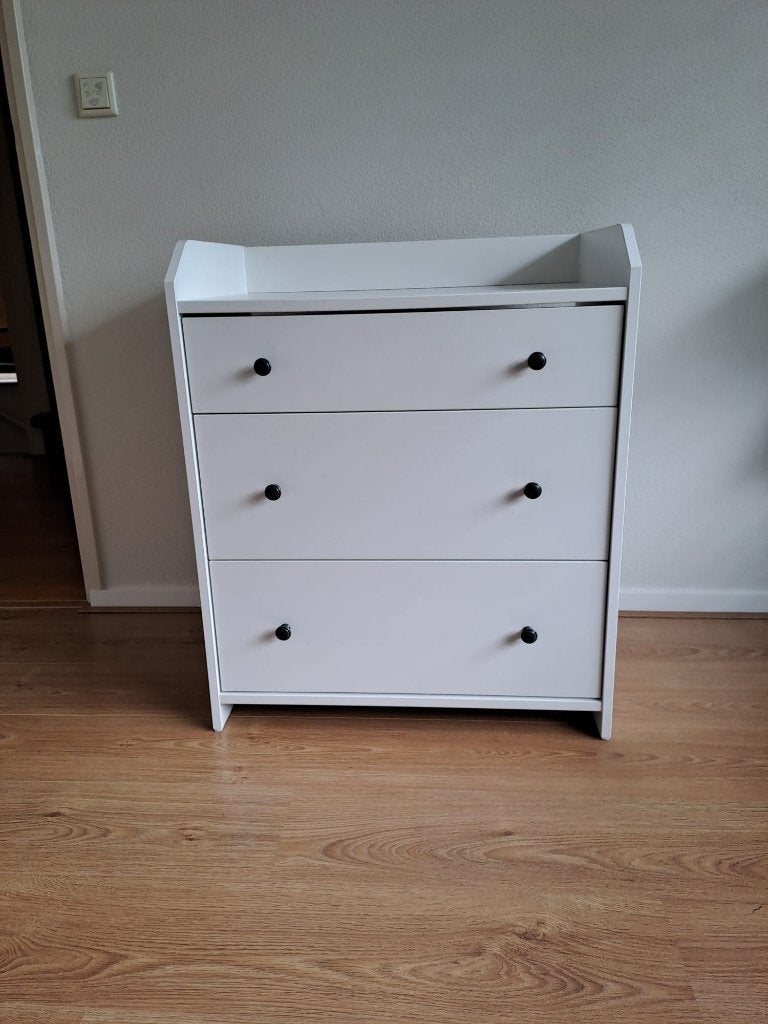 Hauga ladekast ikea, Ophalen, 50 tot 100 cm, Zo goed als nieuw, 3 of 4 laden
