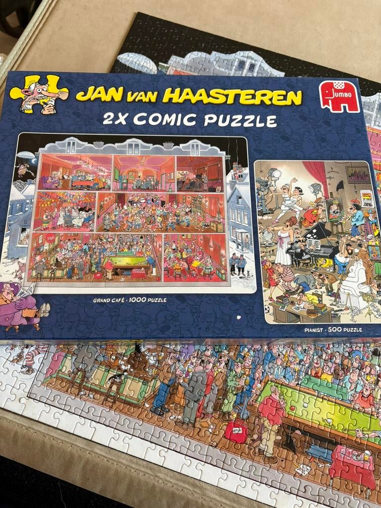 Jan van Haasteren puzzel 1000 en 500 stukjes, Ophalen, 500 t/m 1500 stukjes, Zo goed als nieuw