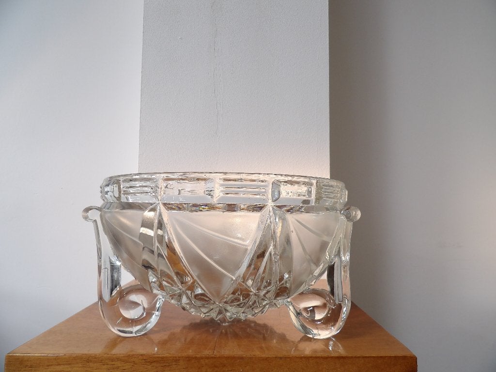 Gave Art Deco Schaal/Coupe Libochovice/SKLO Tsjechië, Ophalen of Verzenden
