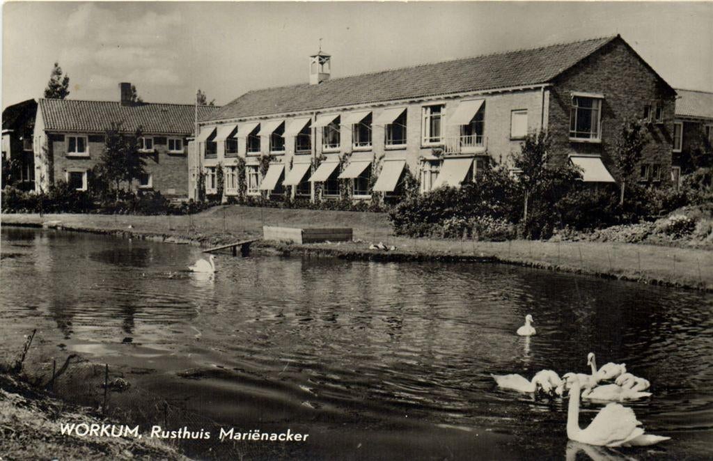 Workum, Rusthuis Marienacker - ongelopen, Ophalen of Verzenden, Voor 1920, Ongelopen, Noord-Brabant
