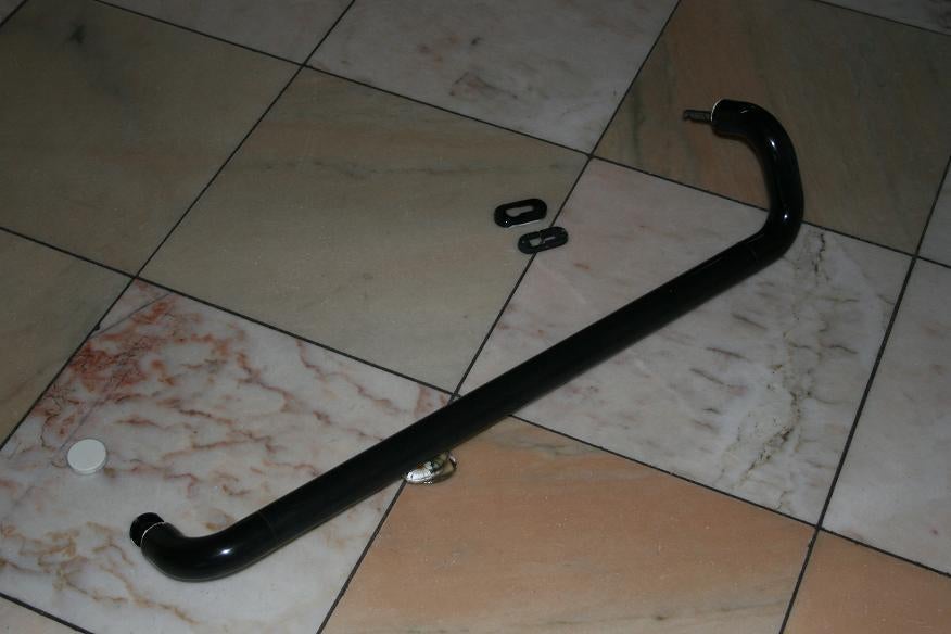 Hewi zwart deurgreep 80 cm lang incl afwerkmateriaal zgan 5, Ophalen of Verzenden