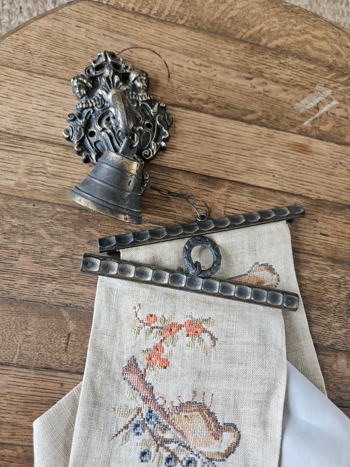 Vintage Schellekoord Jacht Permin of Copenhagen met bel, Antiek en Kunst, Ophalen of Verzenden