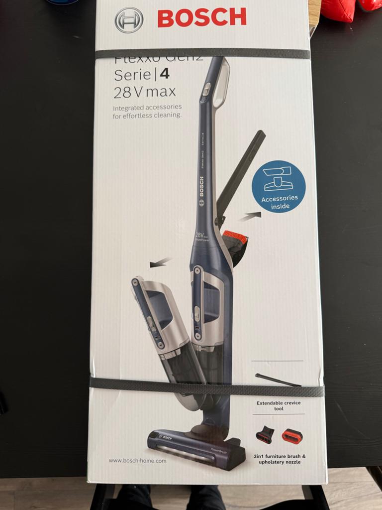 Nieuw Bosch Flexxo Gen2 Serie 4 28V max Steelstofzuiger, Bosch, Ophalen of Verzenden, Reservoir, Steelstofzuiger