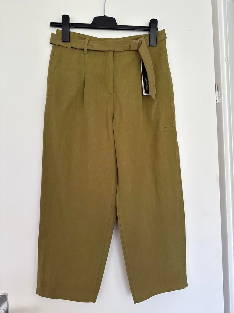 Esprit’s driekwart broek – linnen blend 36, Kleding | Dames, Broeken en Pantalons, Zo goed als nieuw, Beige, Ophalen of Verzenden