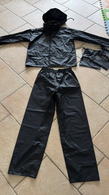 Regenpak donkerblauw maat S, Ophalen of Verzenden, Gebruikt