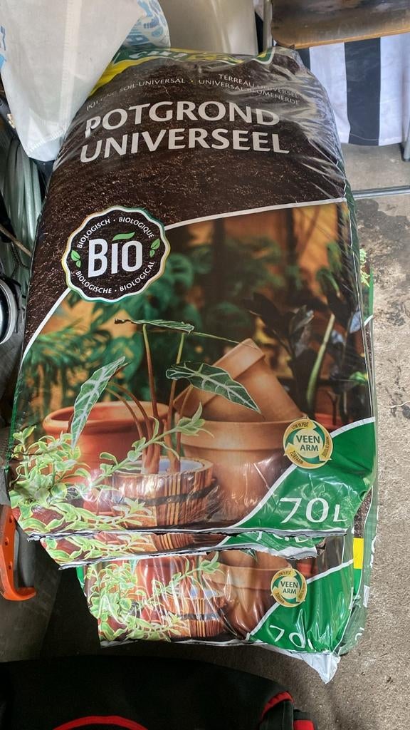 BIO Potgrond Universeel 70 Liter - Veenarm, Tuin en Terras, Ophalen of Verzenden