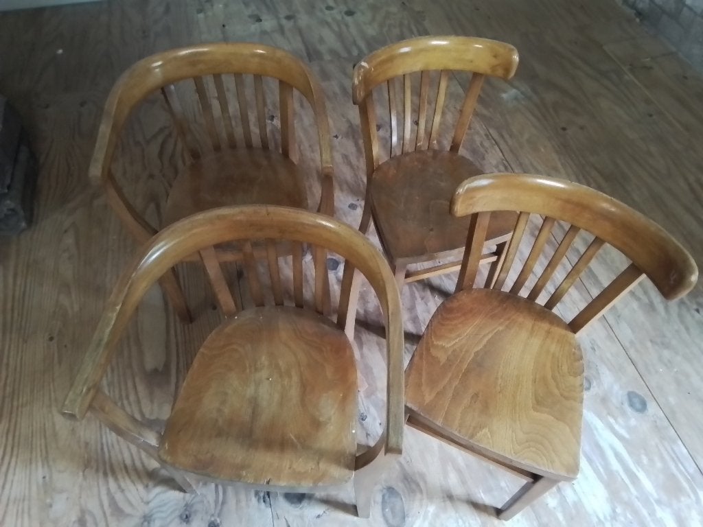 Stoelen, Ophalen, Gebruikt, Hout, Vier