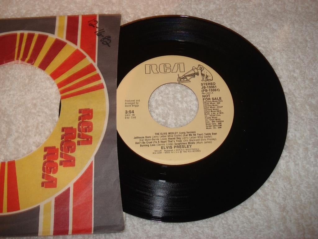 Elvis Presley   Promo  Medley  Usa       Orgineel, Ophalen of Verzenden, Zo goed als nieuw, Pop