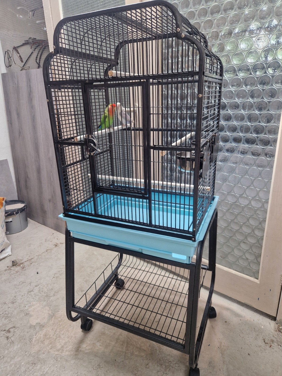 Vogelkooi kooi volière agapornissen vogel, Ophalen of Verzenden, Zo goed als nieuw, Metaal, Volière