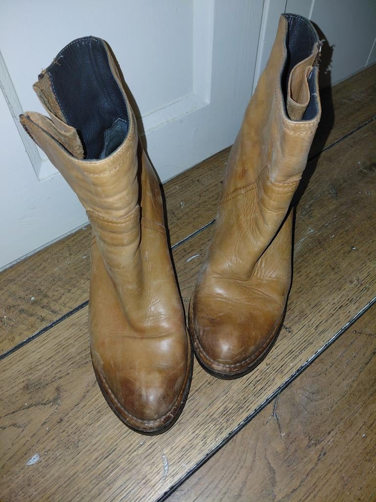 Alberto Fermani leren laarzen, Kleding | Dames, Schoenen, Alberto Fermani, Bruin, Lage of Enkellaarzen, Ophalen of Verzenden