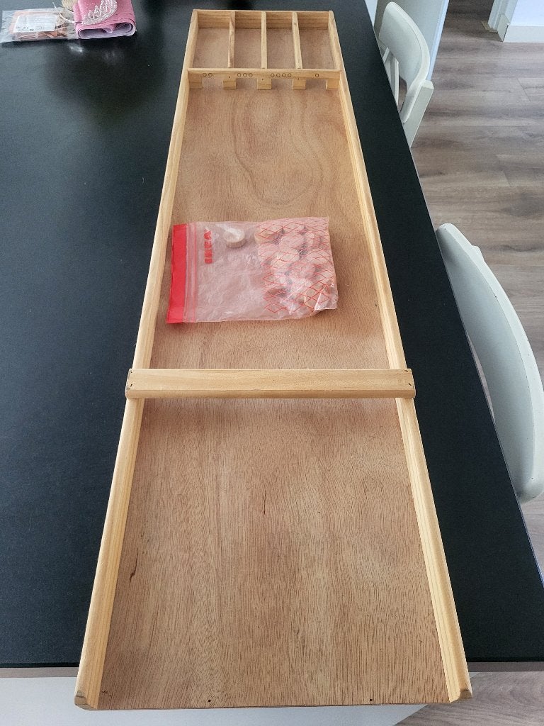 Sjoelbak klein, Ophalen, Gebruikt