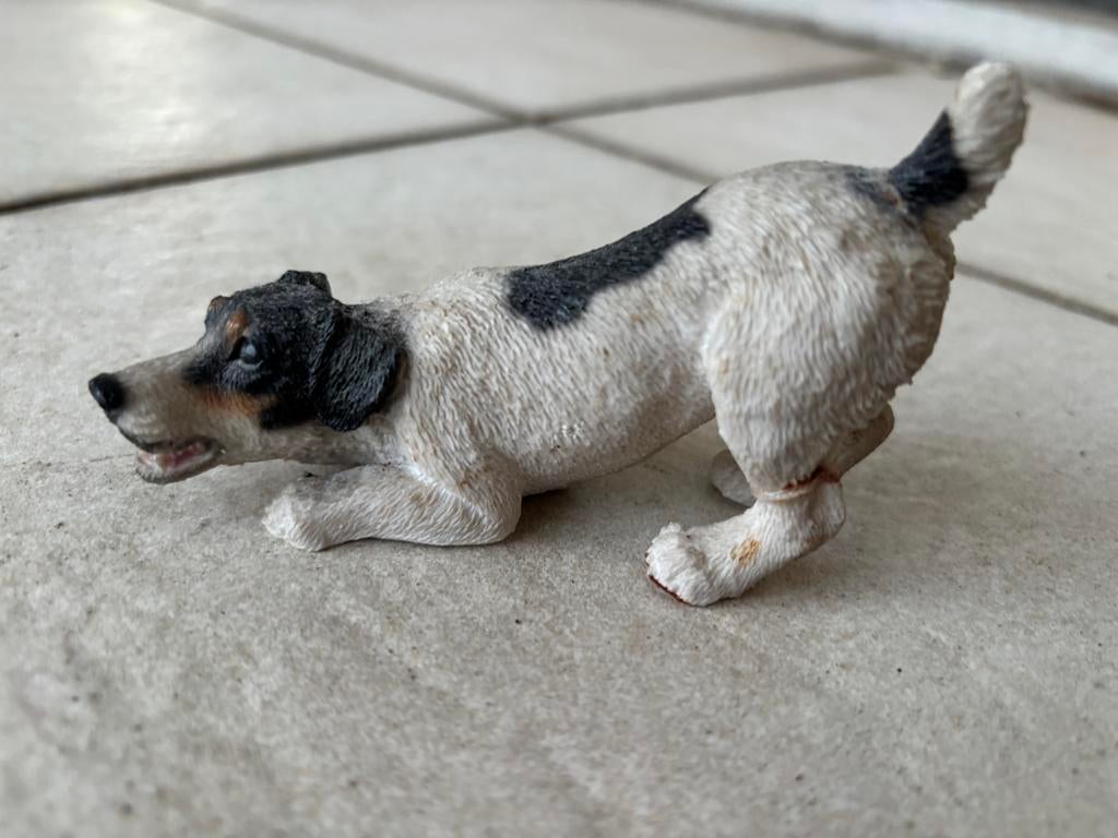Leuk beeldje Jack Russel, Ophalen of Verzenden, Zo goed als nieuw, Dier
