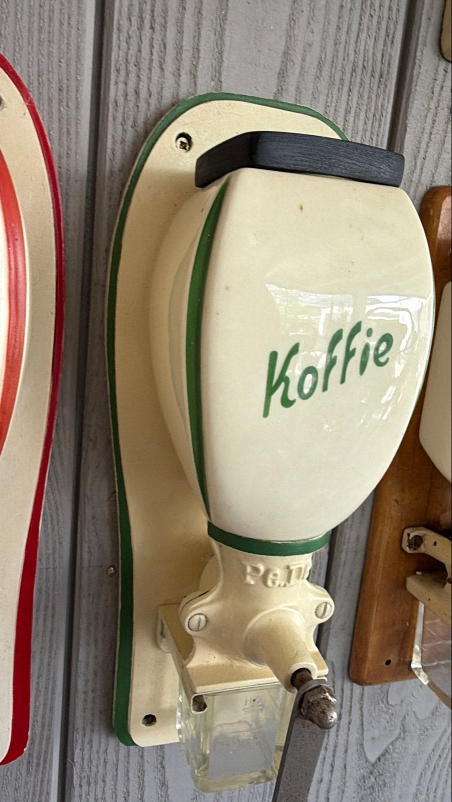 Vintage Pede Koffiemolen - Groen, Ophalen of Verzenden
