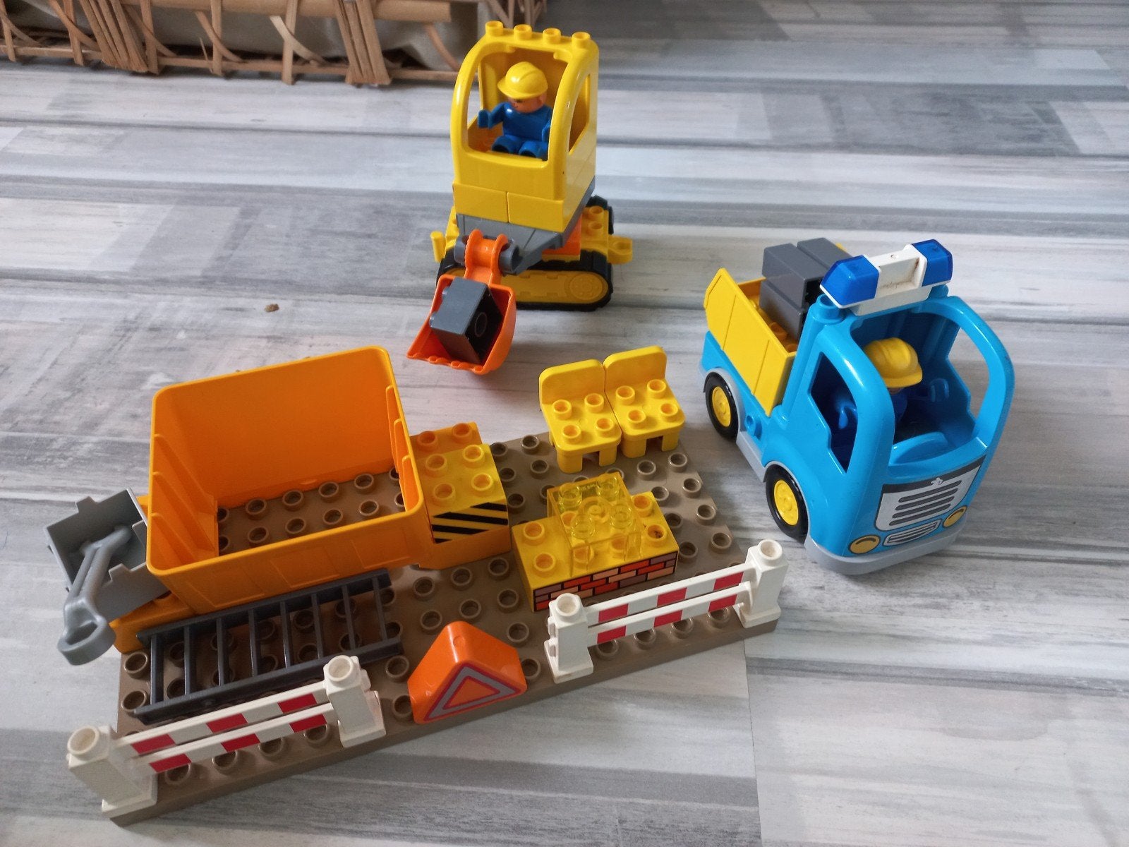 Duplo bouwplaats, Gebruikt, Overige thema's, Ophalen of Verzenden, Inclusief minifiguren