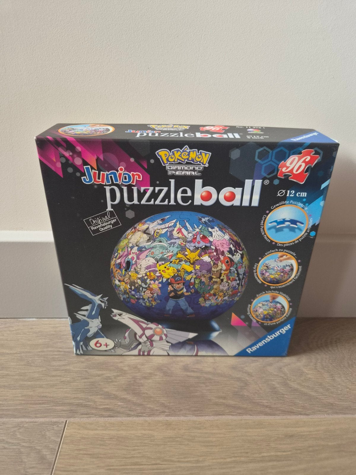 Ravensburger Junior Puzzleball Pokemon Diamond Pearl, Ophalen of Verzenden, Minder dan 500 stukjes, Zo goed als nieuw, Rubik's of 3D-puzzel