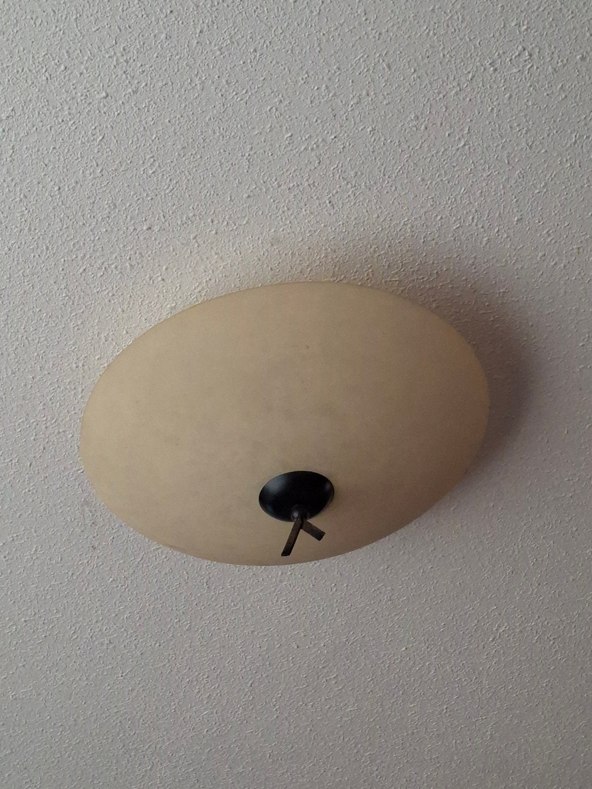 Mooie plafonnière met 3 lichtbronnen, Gebruikt, E14 (klein), Ophalen of Verzenden, Wit