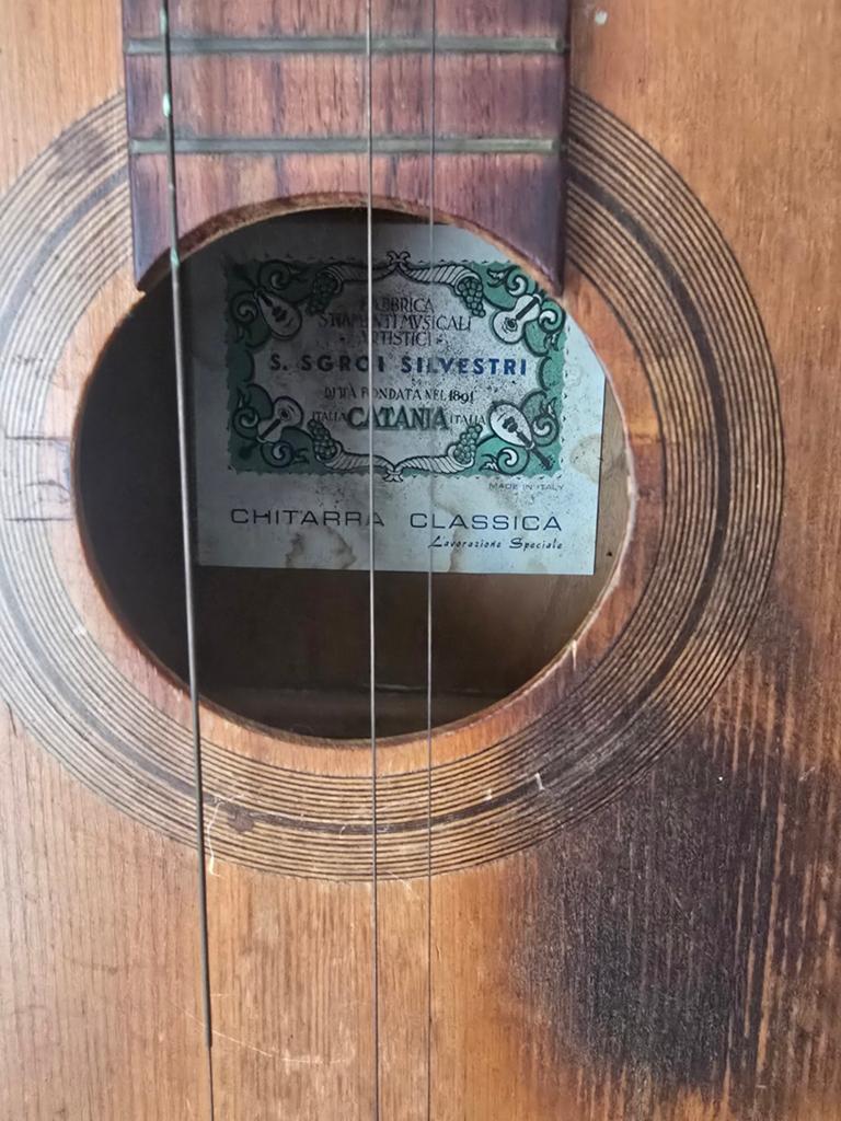 Vintage Handgemaakte Antieke Klassieke Gitaar, Muziek en Instrumenten, Ophalen of Verzenden, Gebruikt
