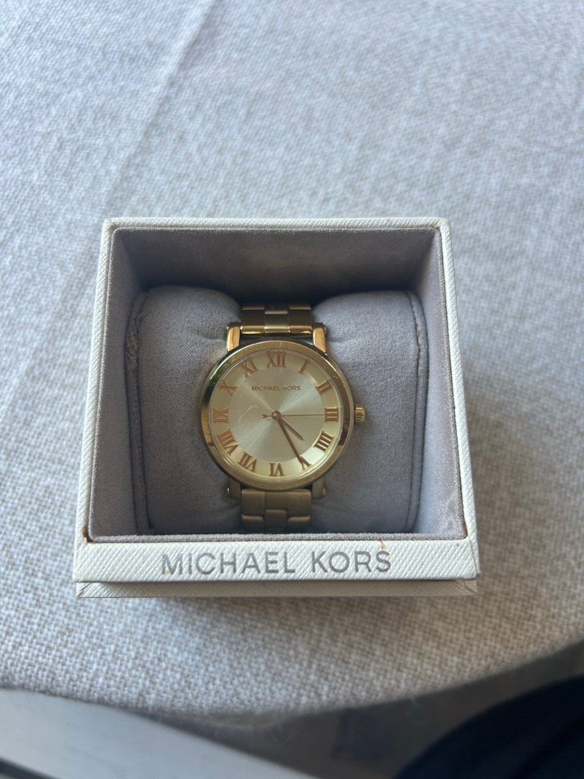 Michael Kors Dameshorloge Goudkleurig MK3560, Overige merken, Gebruikt, Staal, Polshorloge