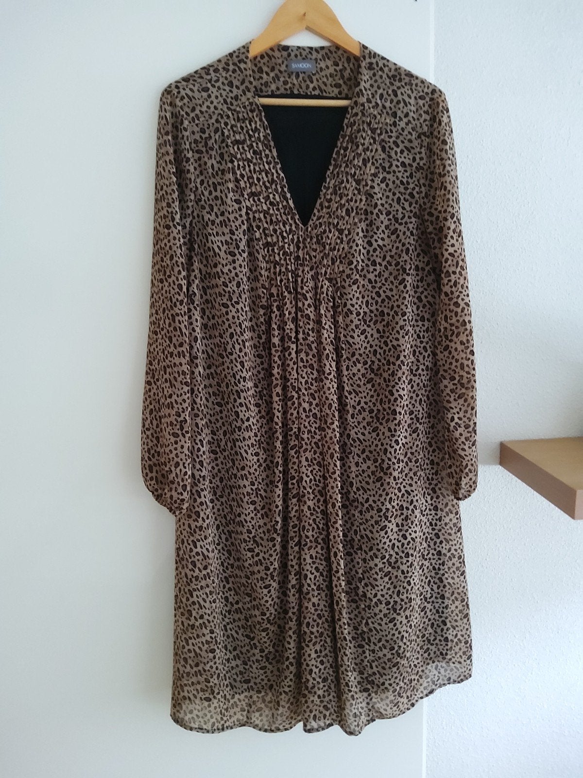 Samoon Luipaardprint Jurk - Maat 42/44 (L), Samoon, Ophalen