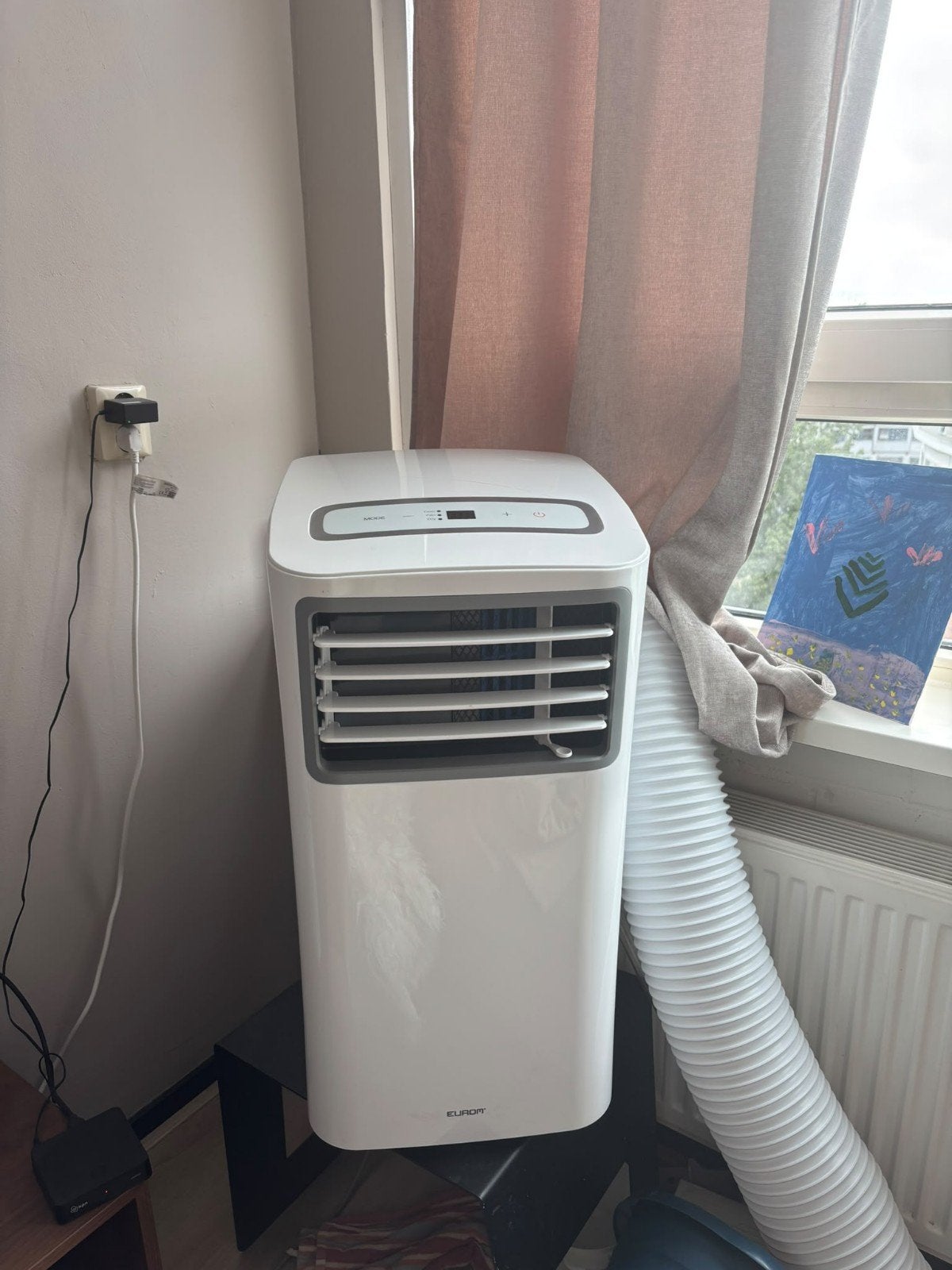 Mobiele airco met afstandsbediening -, Ophalen, Gebruikt, Minder dan 60 m³, 3 snelheden of meer