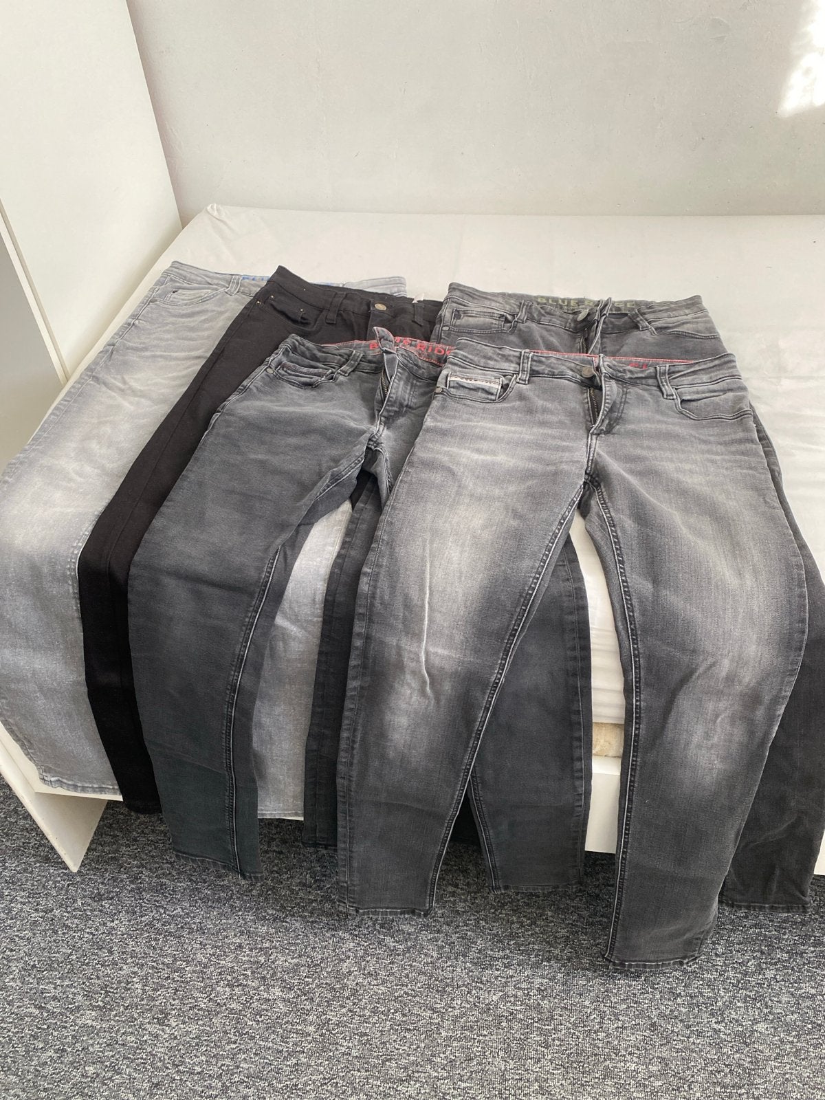 5x Blue Ridge Jeans - Grijs/Zwart - Diverse maten, Ophalen, Gedragen, Grijs, Overige jeansmaten