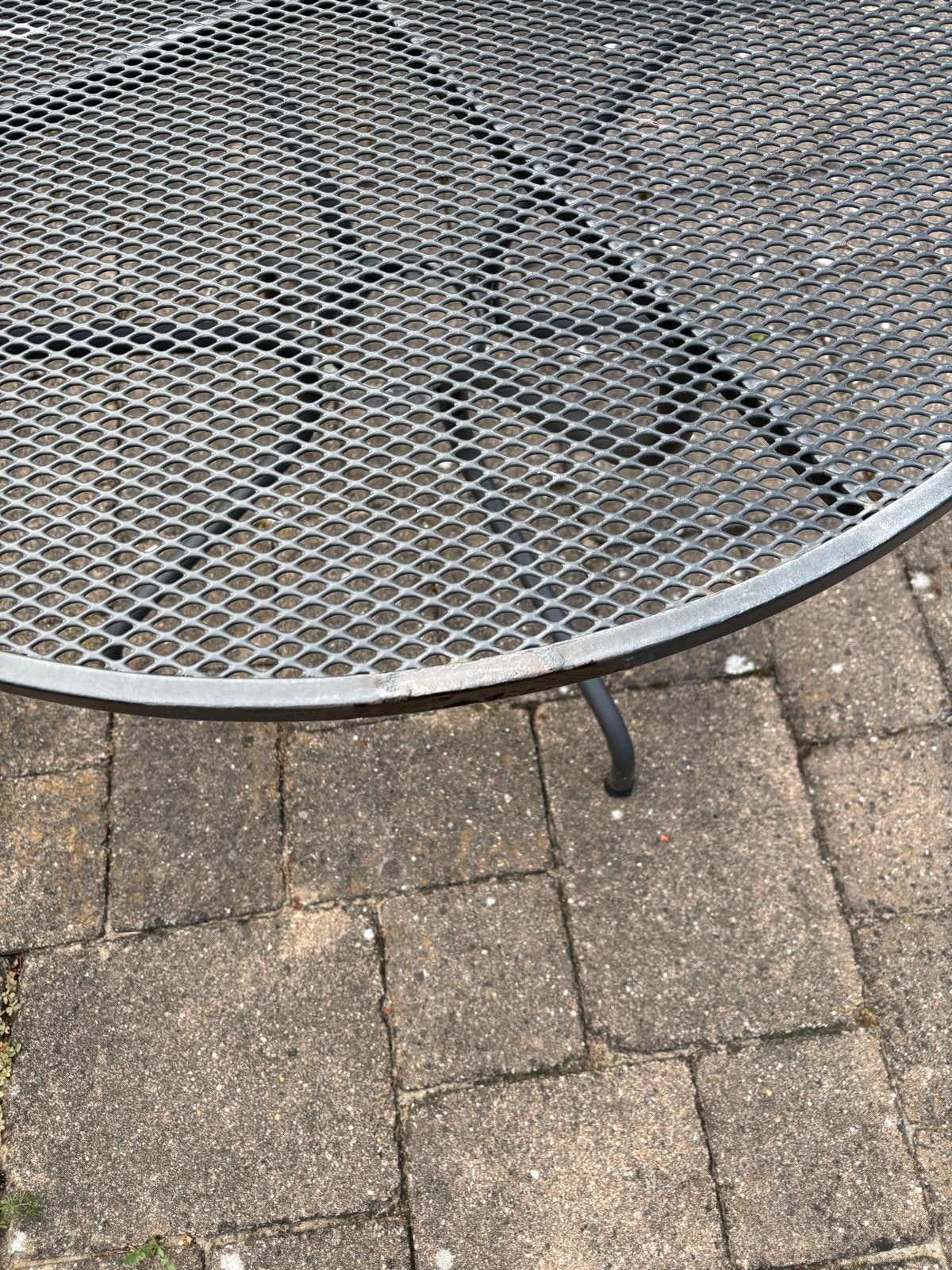 Metalen Kettler tuintafel - Rond, Ophalen, Gebruikt, Rond, Metaal