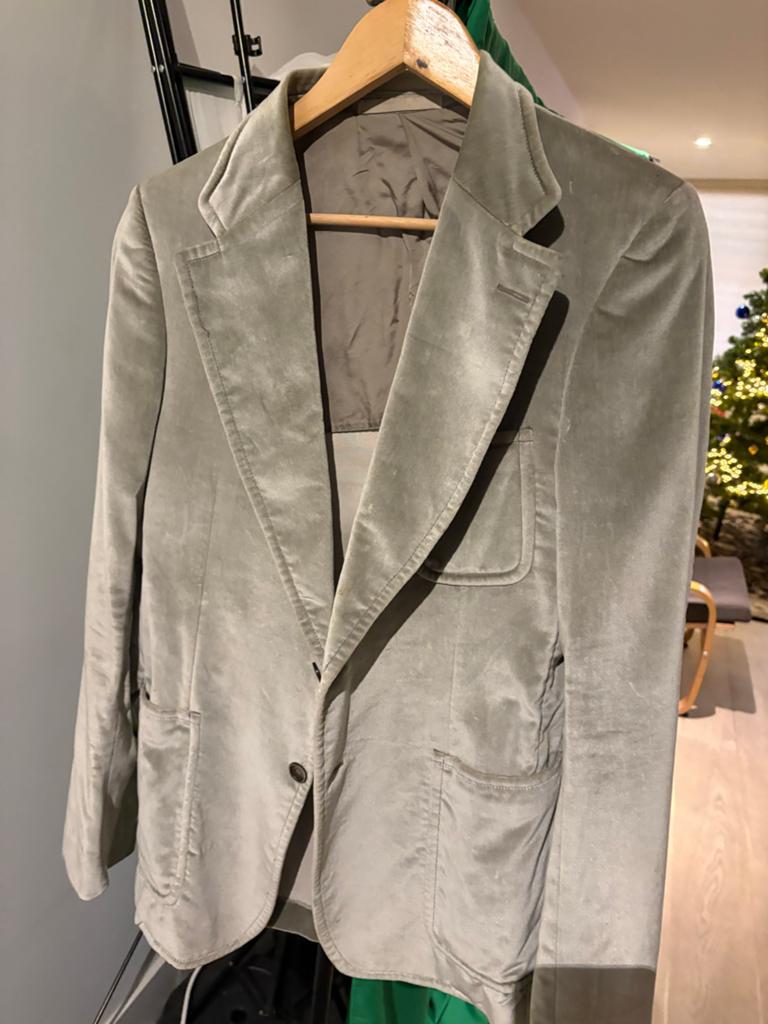 Gucci fluwelen colbert - Maat L, Ophalen of Verzenden, Zo goed als nieuw, Maat 52/54 (L), Overige kleuren