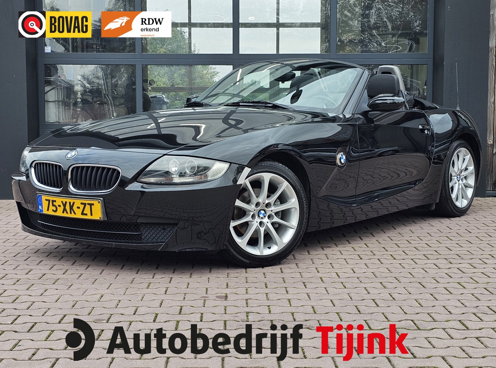BMW Z4 Roadster 2.0i Introduction Cabrio | Softtop | Airco |, 13 km/l, Zwart, 4 cilinders, Elektrische ramen
