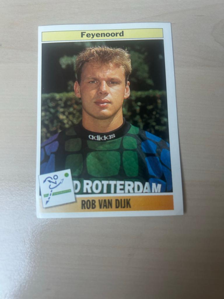 Feyenoord Voetbalplaatje Rob van Dijk Panini Voetbal 95, Ophalen of Verzenden, Zo goed als nieuw, Sticker