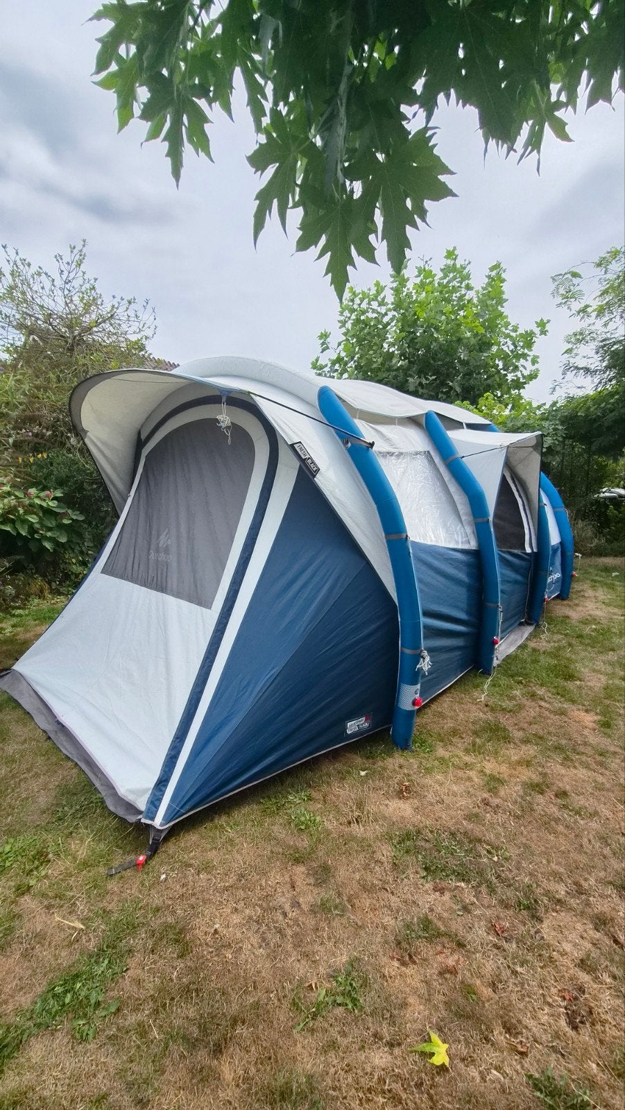 Quechua Air Seconds Fresh & Black 6.3, Caravans en Kamperen, Tenten, Ophalen, Gebruikt