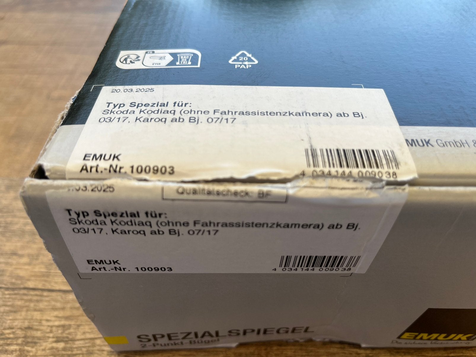 Caravanspiegels Emuk Skoda Karoq, Ophalen, Zo goed als nieuw