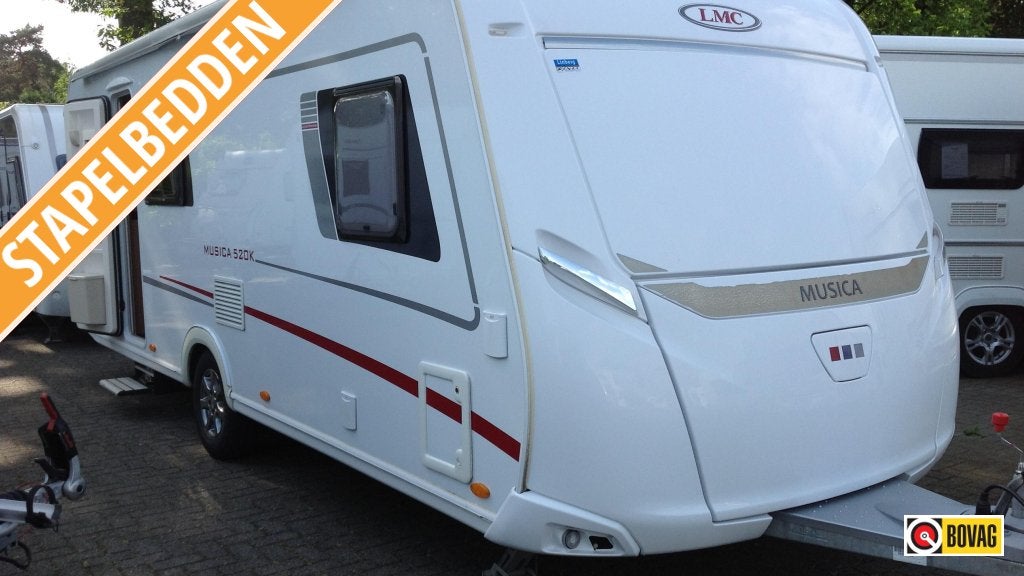 LMC Musica 520 K Met Airco & Mover, Caravans en Kamperen, Caravans, Overige typen, Treinzit, Schokbreker, Tot en met 6