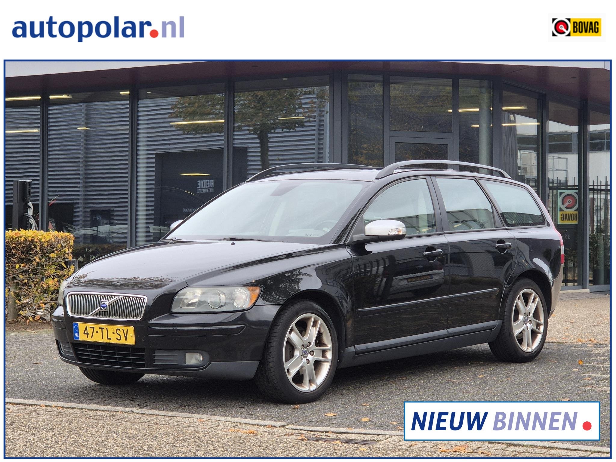 Volvo V50 2.0 Edition II Sport Nieuwe APK/Trekhaak/Schuifdak, Voorwielaandrijving, Beige, 4 cilinders, Zwart