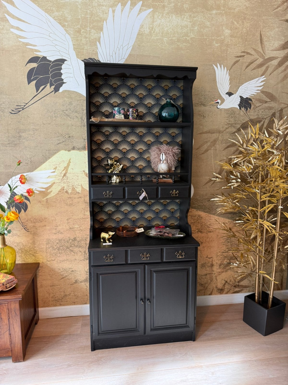 GERSTYLEDE BUFFETKAST MET HOTEL CHIC UITSTRALING – €245,-, Ophalen, Met lade(s), 50 tot 100 cm, 25 tot 50 cm