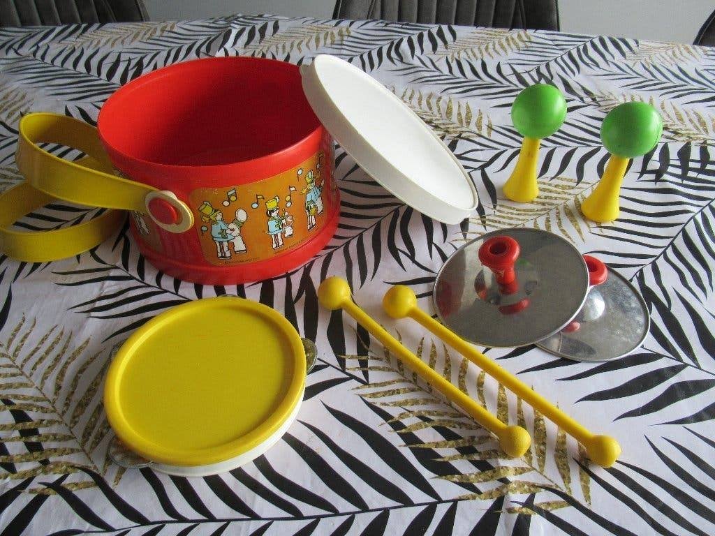 Fisher Price Vintage Marching Band muziektrommel No 921 1979, Ophalen of Verzenden, Gebruikt, Speelset