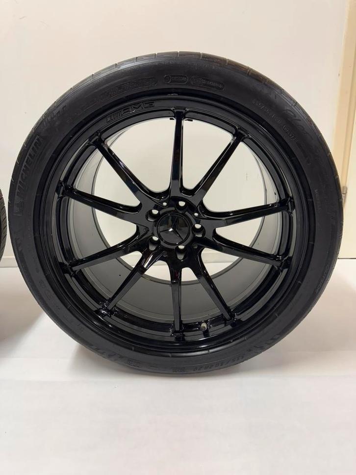 Originele Mercedes AMG GT velgen 20? 5x112 Michelin zomerset, Auto-onderdelen, Banden en Velgen, Gebruikt, 335 mm, Banden en Velgen