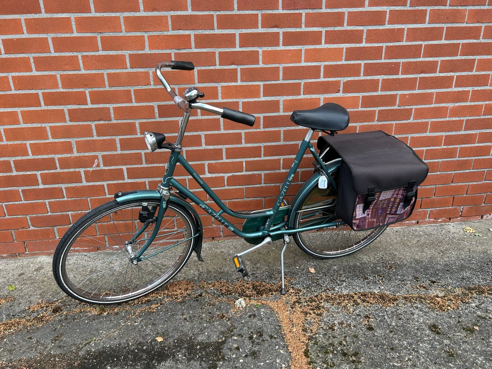 Gazelle Maxinette damesfiets met fietstassen, Ophalen, Terugtraprem, 47 tot 50 cm, Gazelle