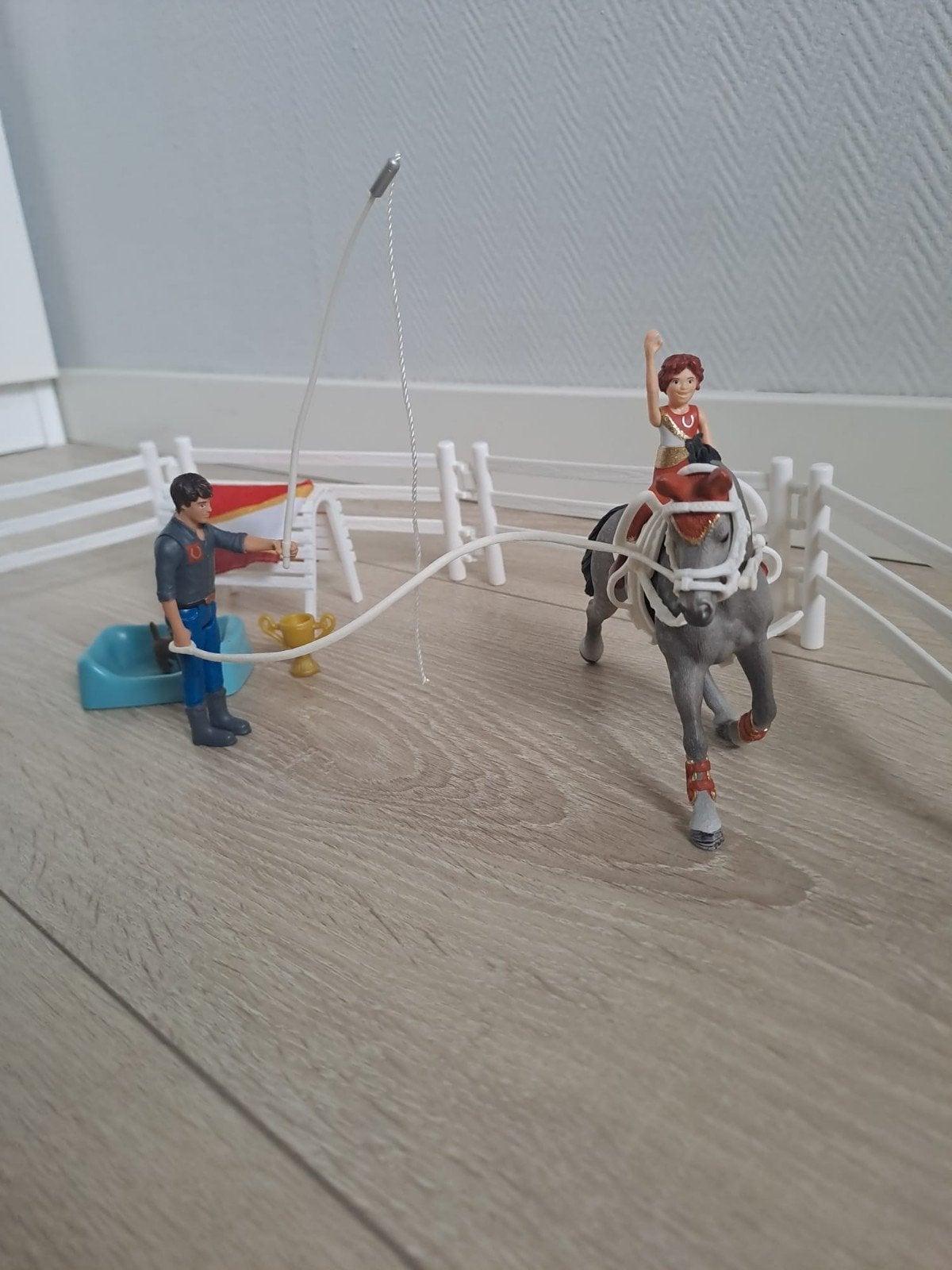 Schleich Club Mia's Voltige Rijset 42443 + extra setje, Ophalen of Verzenden, Zo goed als nieuw