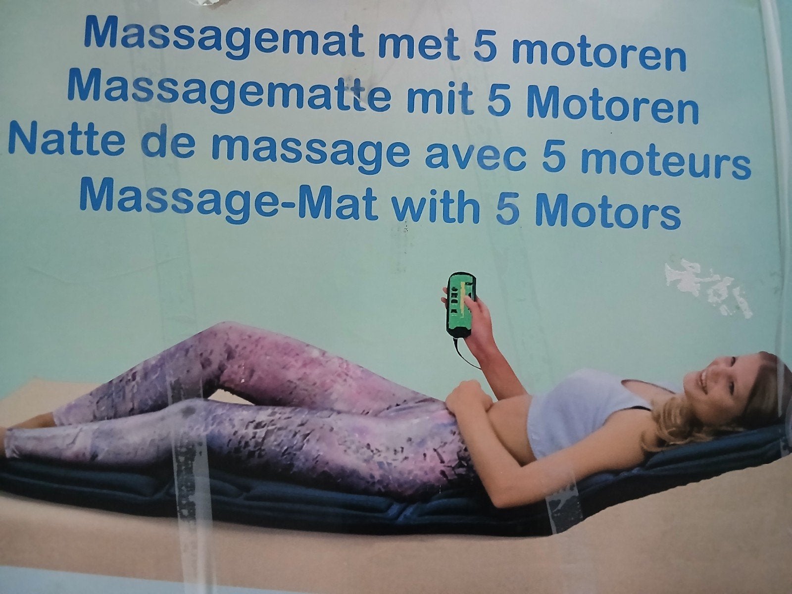 Hydas Massagemat met 5 Motoren - Ontspanning Thuis, Sport en Fitness, Ophalen of Verzenden, Nieuw, Massagestoel of Kussen