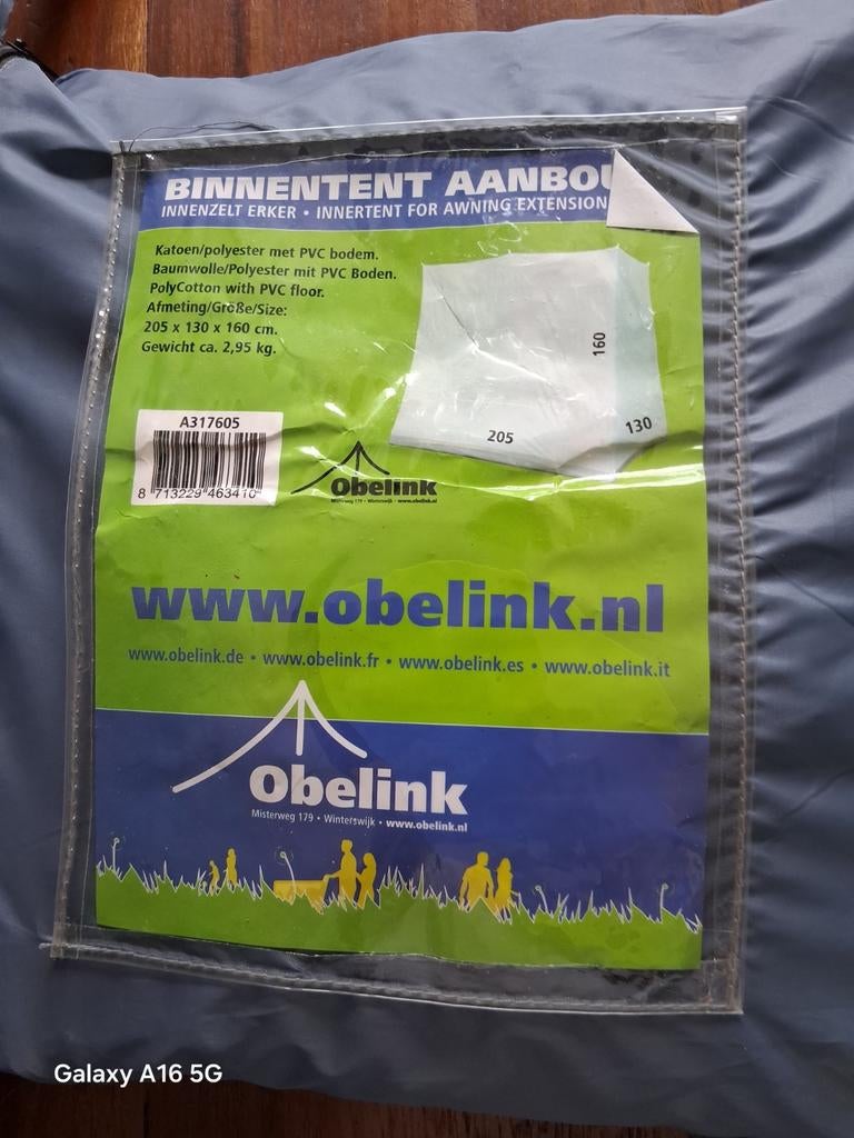 Binnentent aanbouw Obelink, Caravans en Kamperen, Tenten, Ophalen