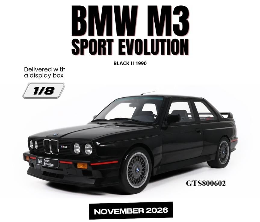 BMW M3 (E30) Sport Evolution 1/8 - gratis levering thuis, Ophalen of Verzenden, Nieuw, 1:5 t/m 1:8, Auto
