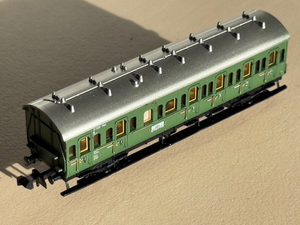 Rijtuig MiniTrix, Hobby en Vrije tijd, Modeltreinen | N-Spoor, Gelijkstroom, Trix, Wagon, Ophalen of Verzenden